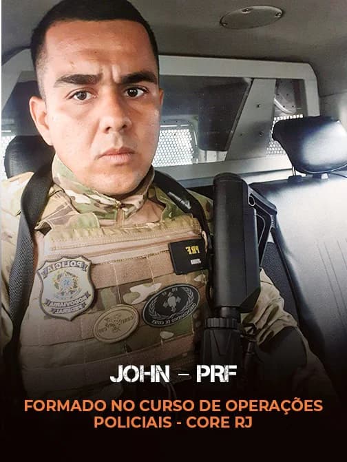 John – PRF, formado no Curso de Operações Policiais – CORE RJ