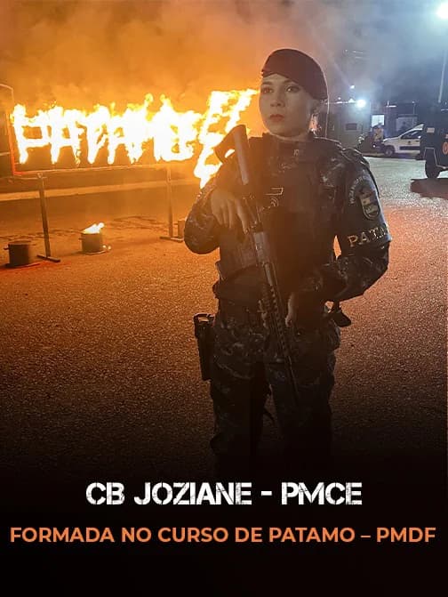 Cb Joziane – PMCE, formada no Curso de PATAMO