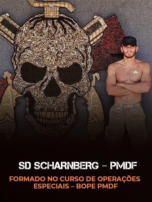 Sd Scharnberg – PMDF, formado no Curso de Operações Especiais – BOPE PMDF